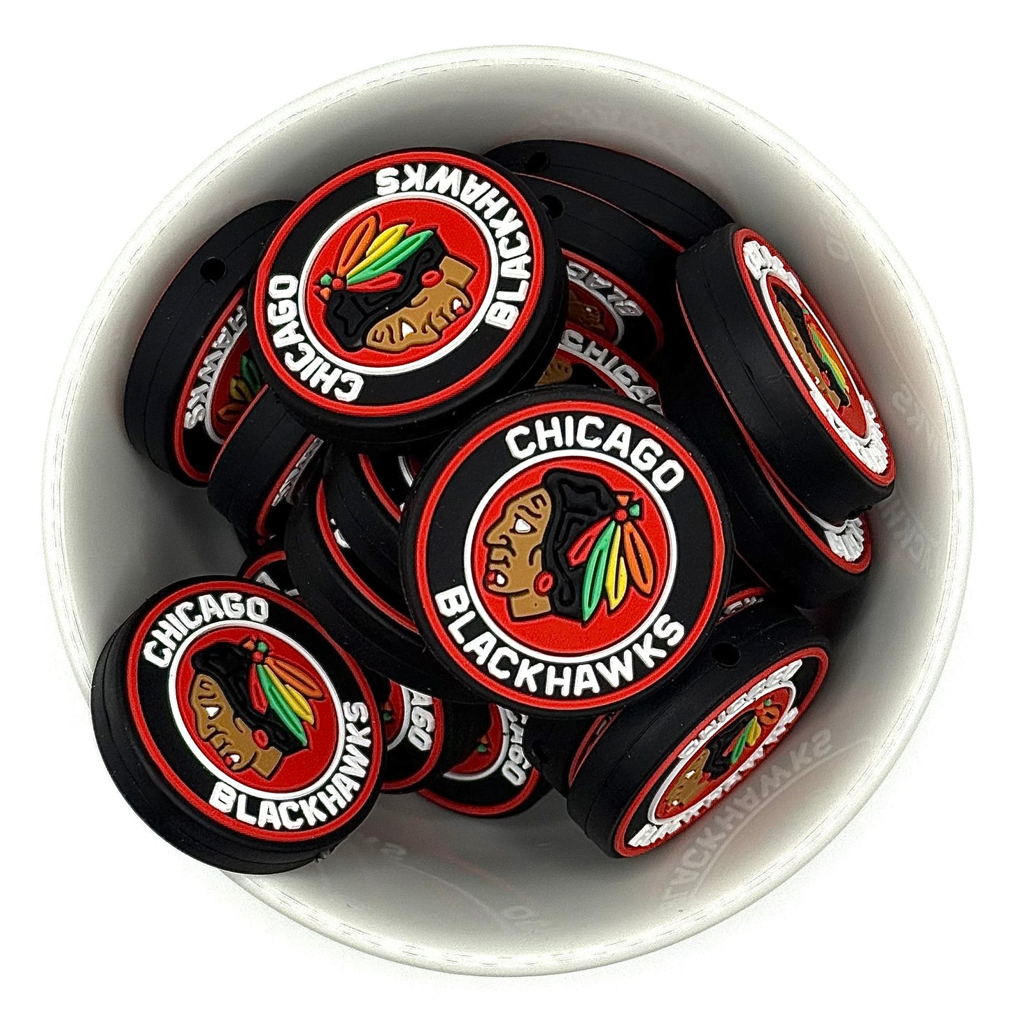 Hockey | Multiple Options Silicone & PVC Focal Bead