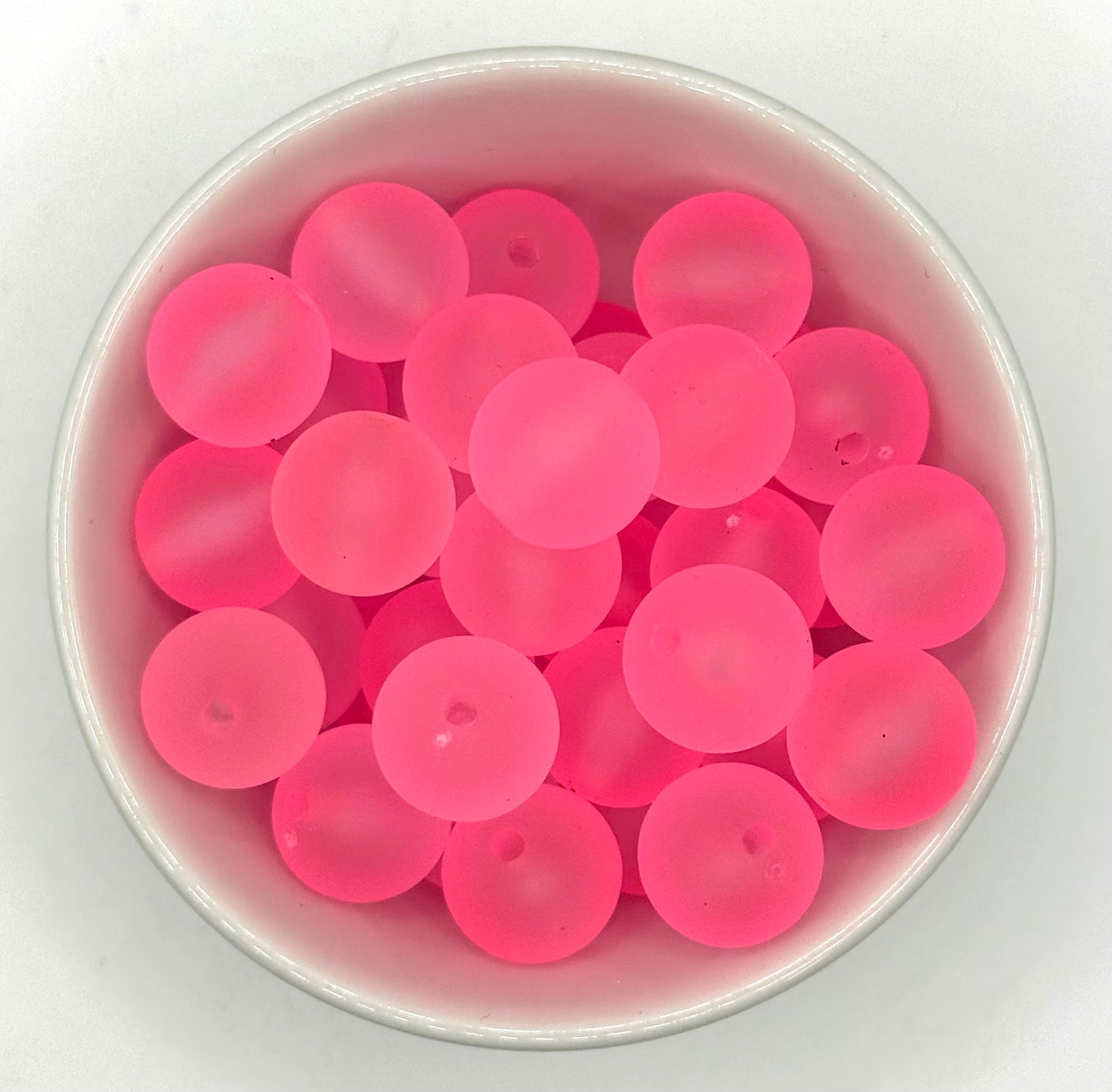 Frosted Acrylic 16mm | Acrylic Beads