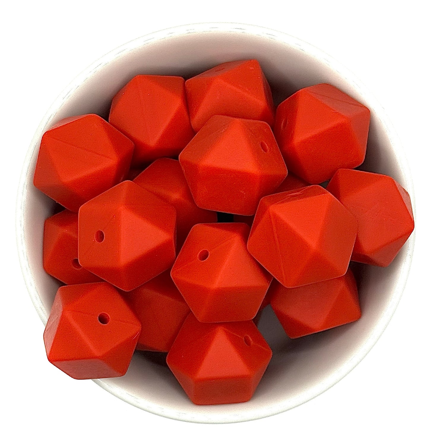 Hexagon 17mm Solid |  Silicone Beads