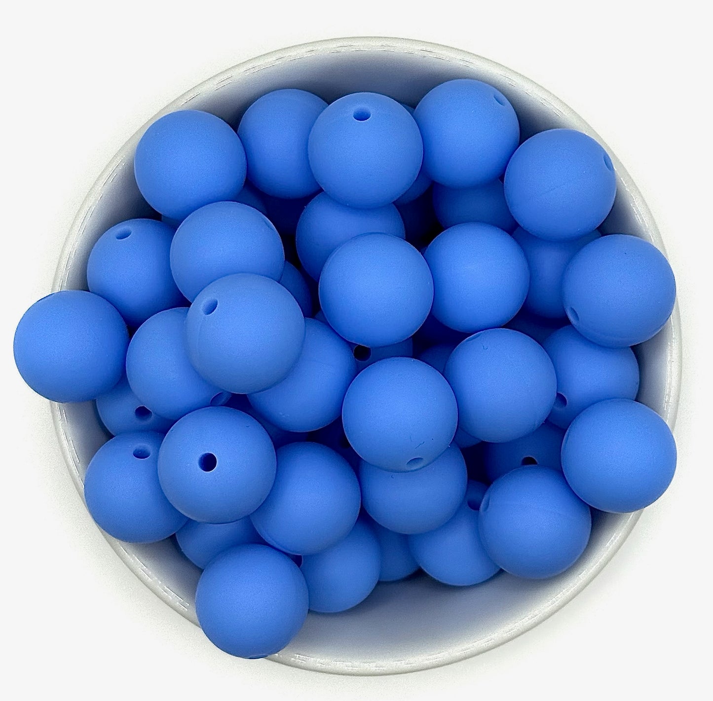 Silicone Solid Colour 15mm Beads | Silicone Beads Round