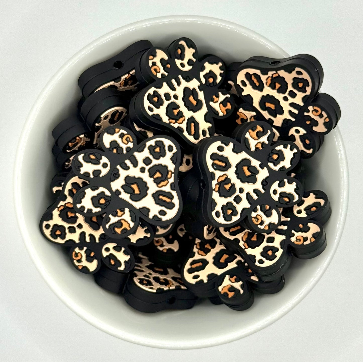 Paw Prints | Silicone Focal Bead