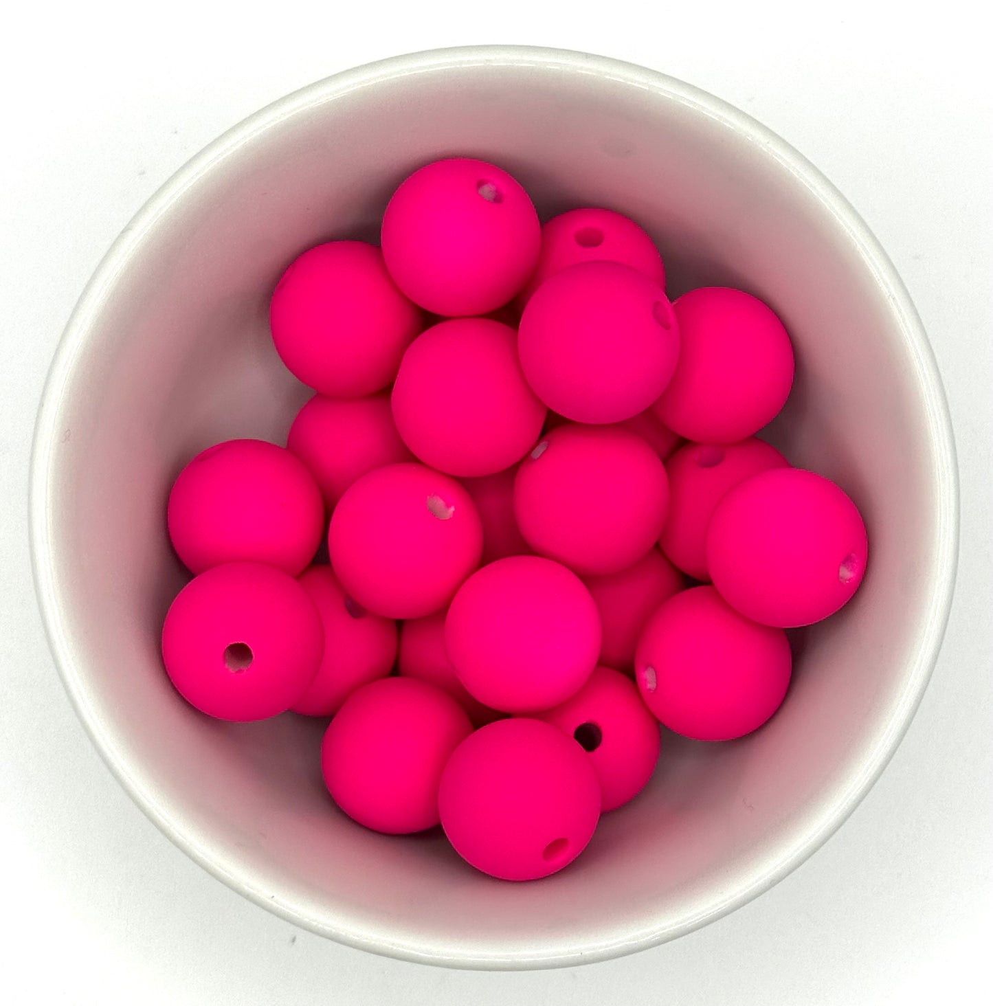Neon Acrylic 15mm Beads | Acrylic