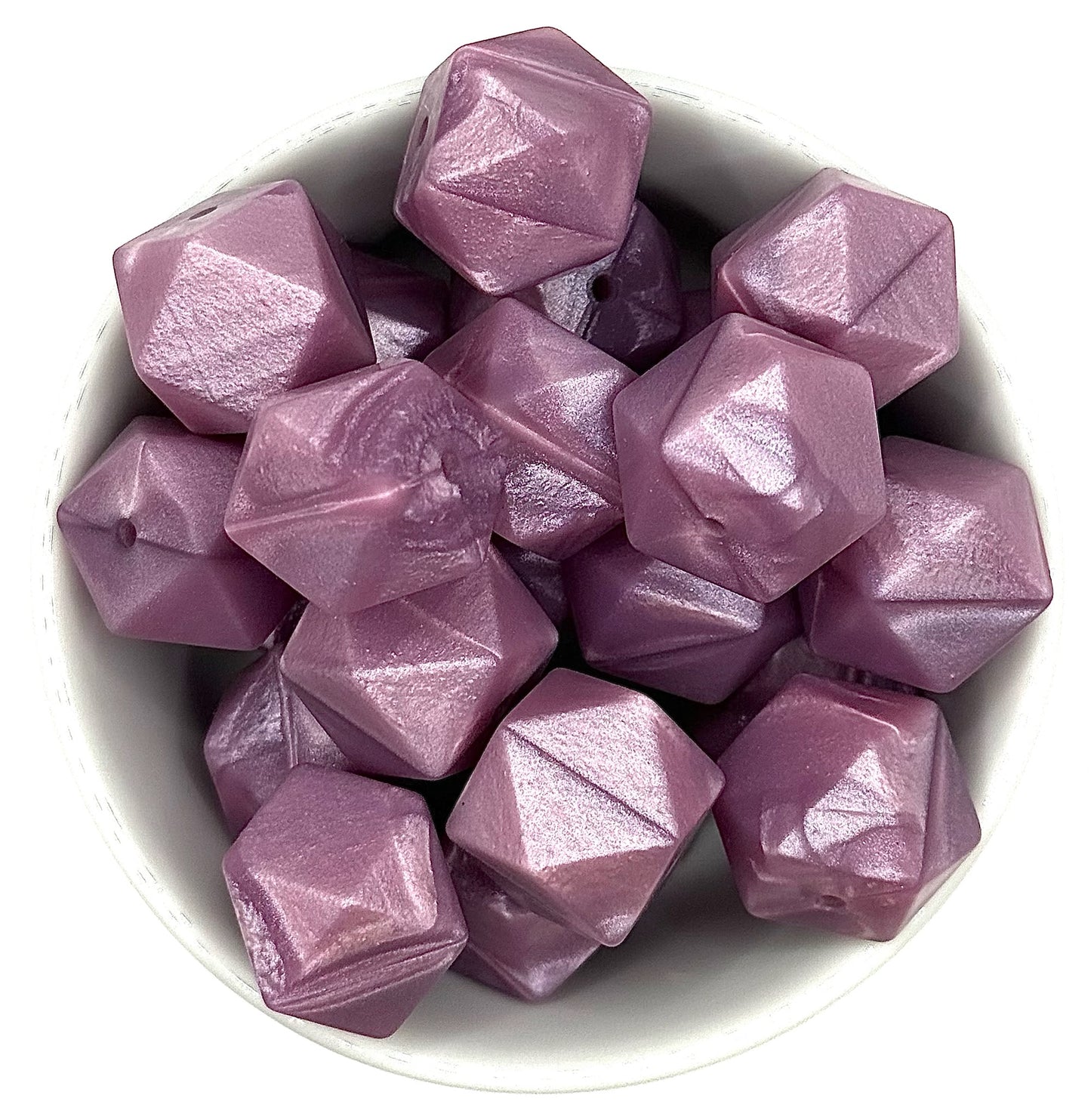 Hexagon 17mm Solid |  Silicone Beads