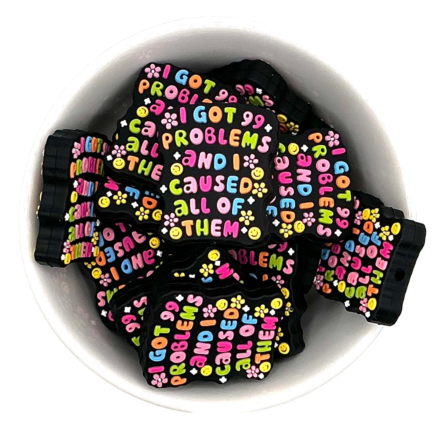 J'ai 99 problèmes | Perles focales en silicone
