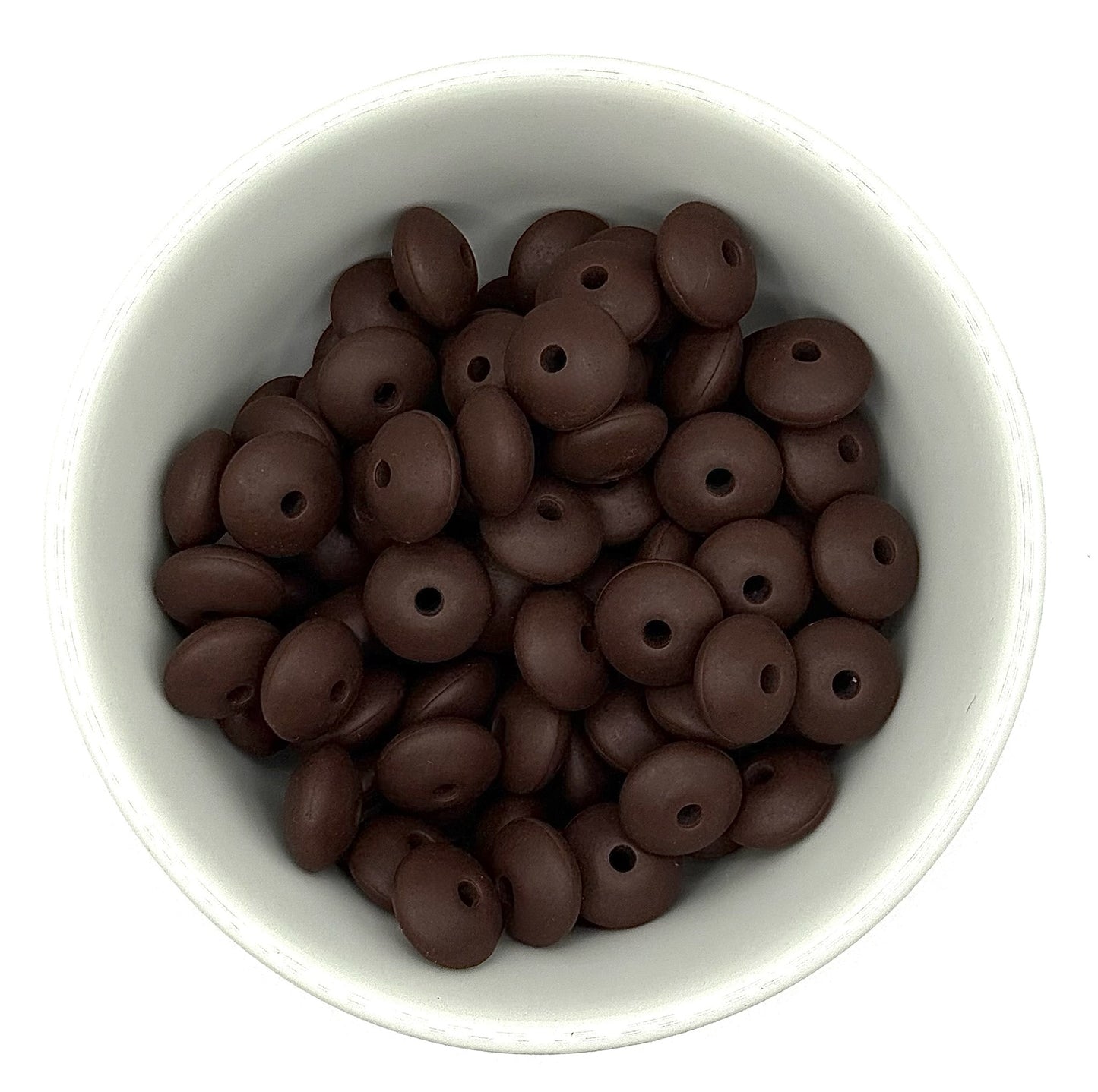 Lentil 12mm Solid Colour | Spacer Beads