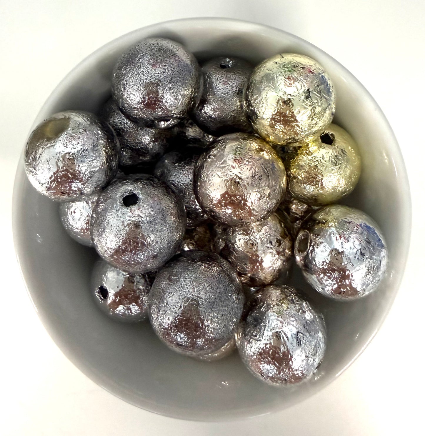 Metallic Mix Acrylic 20mm | Acrylic Beads