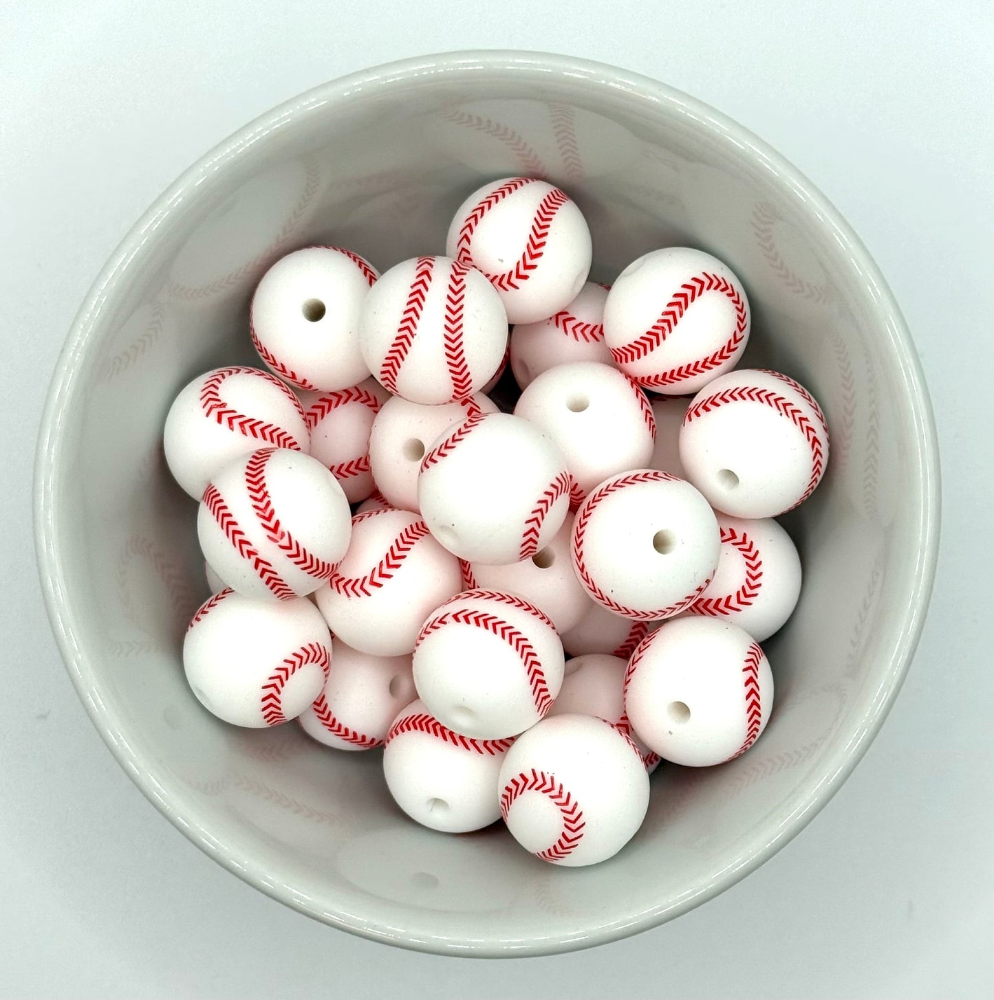 15mm Silicone Round Bead - Sports
