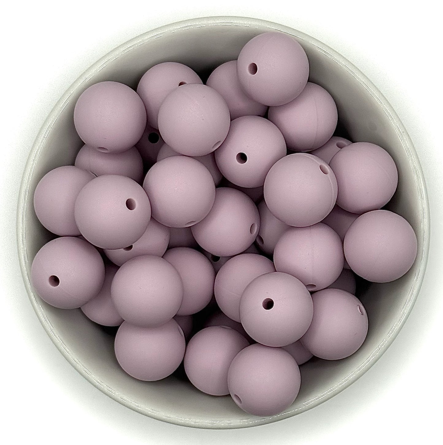 Silicone Solid Colour 15mm Beads | Silicone Beads Round