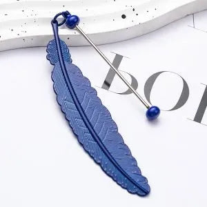 Feather Shaped Beadable Bookmark | Beadables
