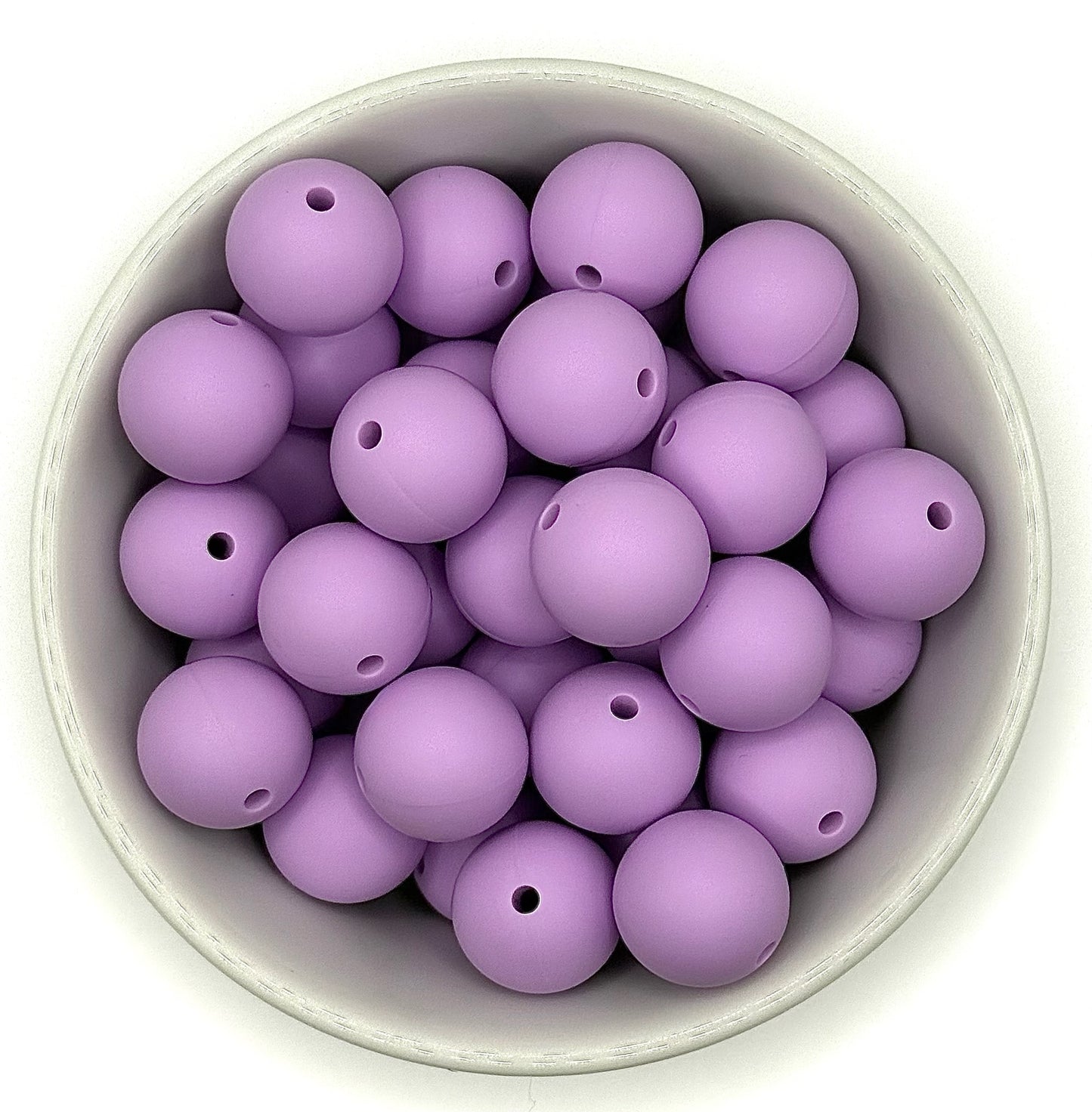 Silicone Solid Colour 15mm Beads | Silicone Beads Round