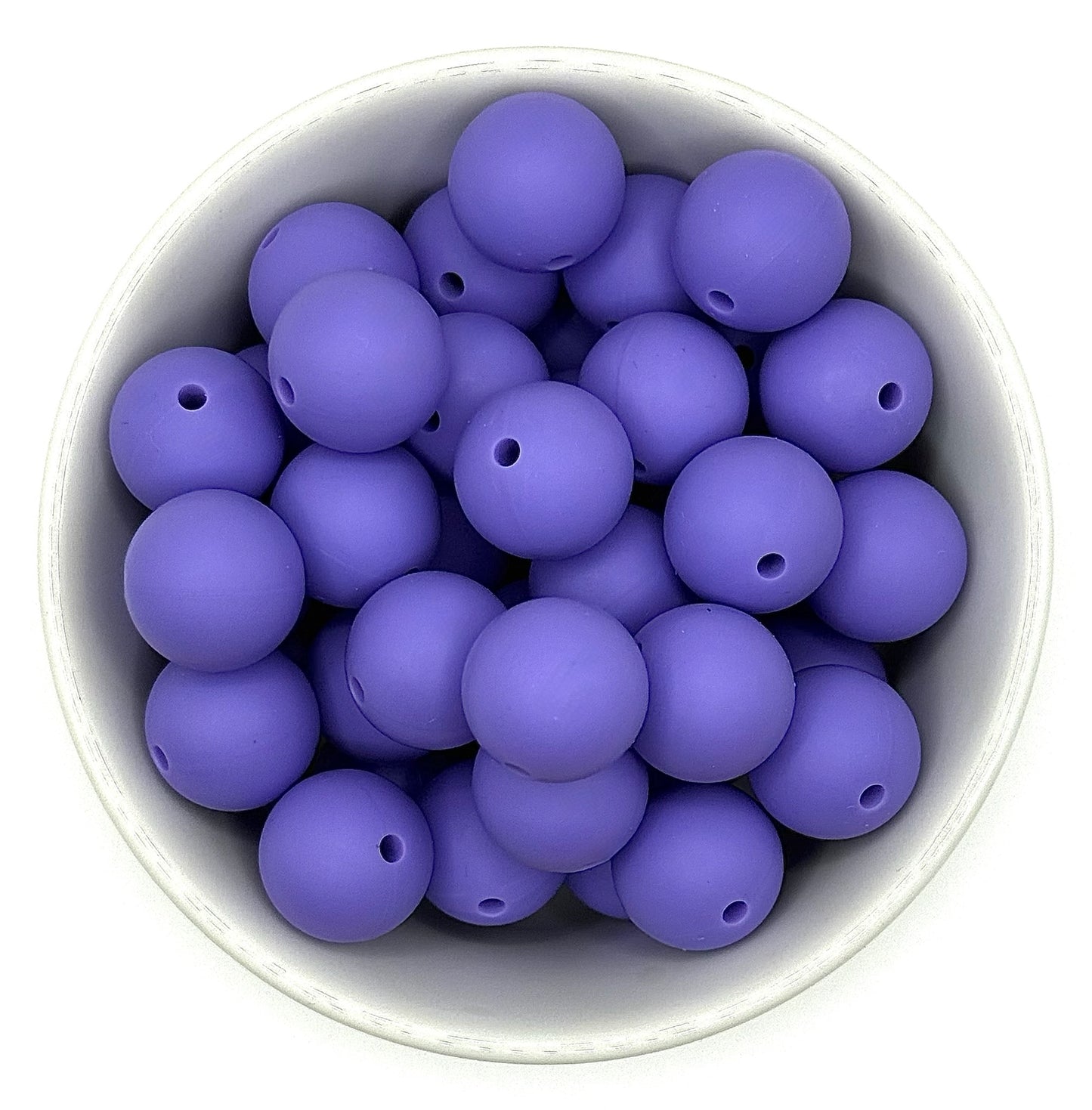 Silicone Solid Colour 15mm Beads | Silicone Beads Round