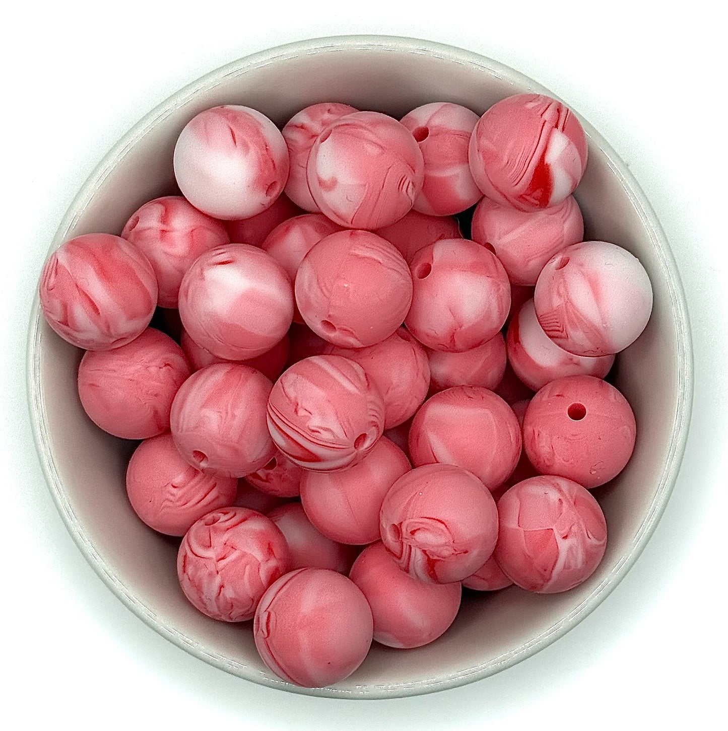 Silicone Solid Colour 15mm Beads | Silicone Beads Round