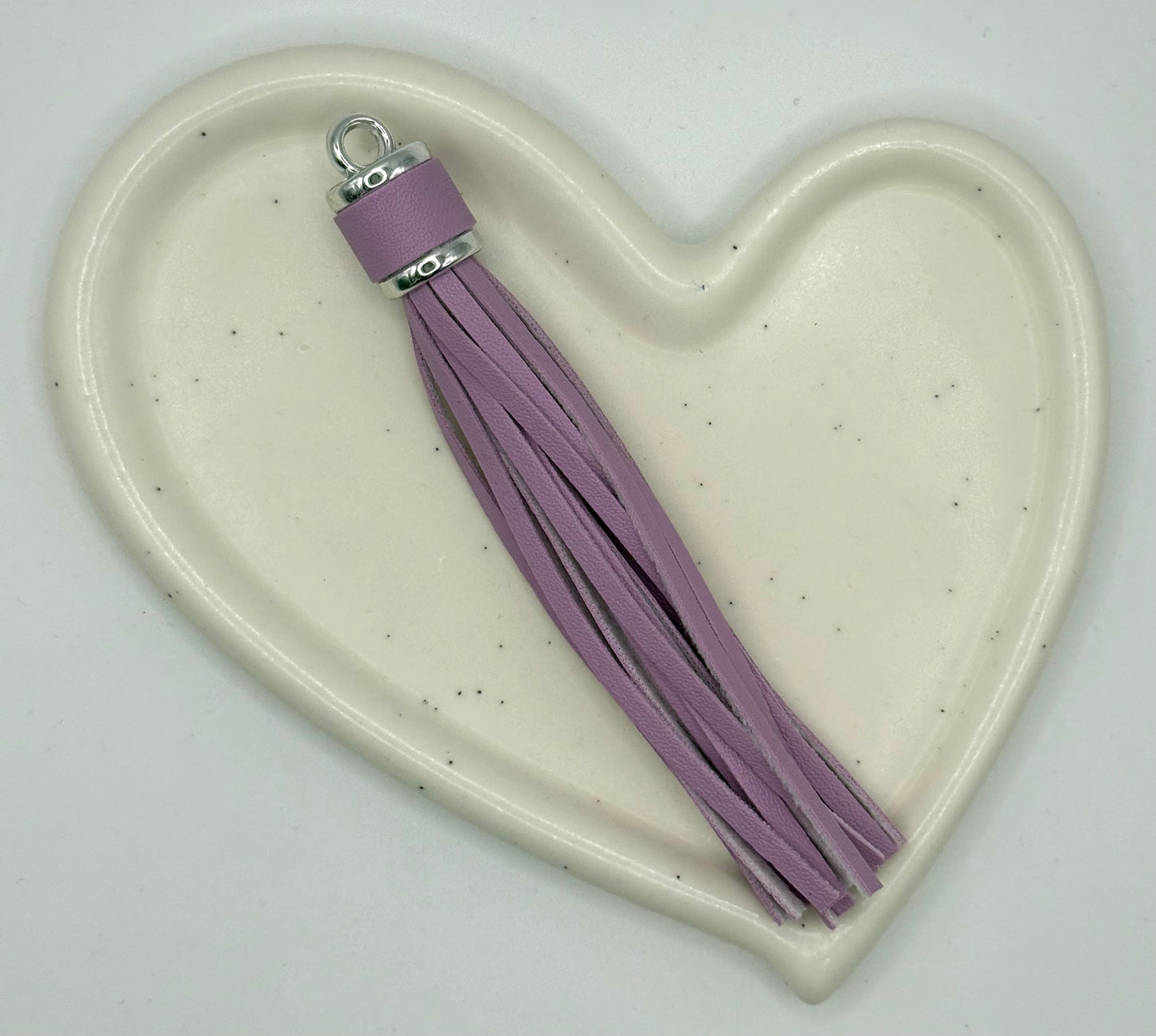 Leather Tassel 9cm Silver Cap | Accessories