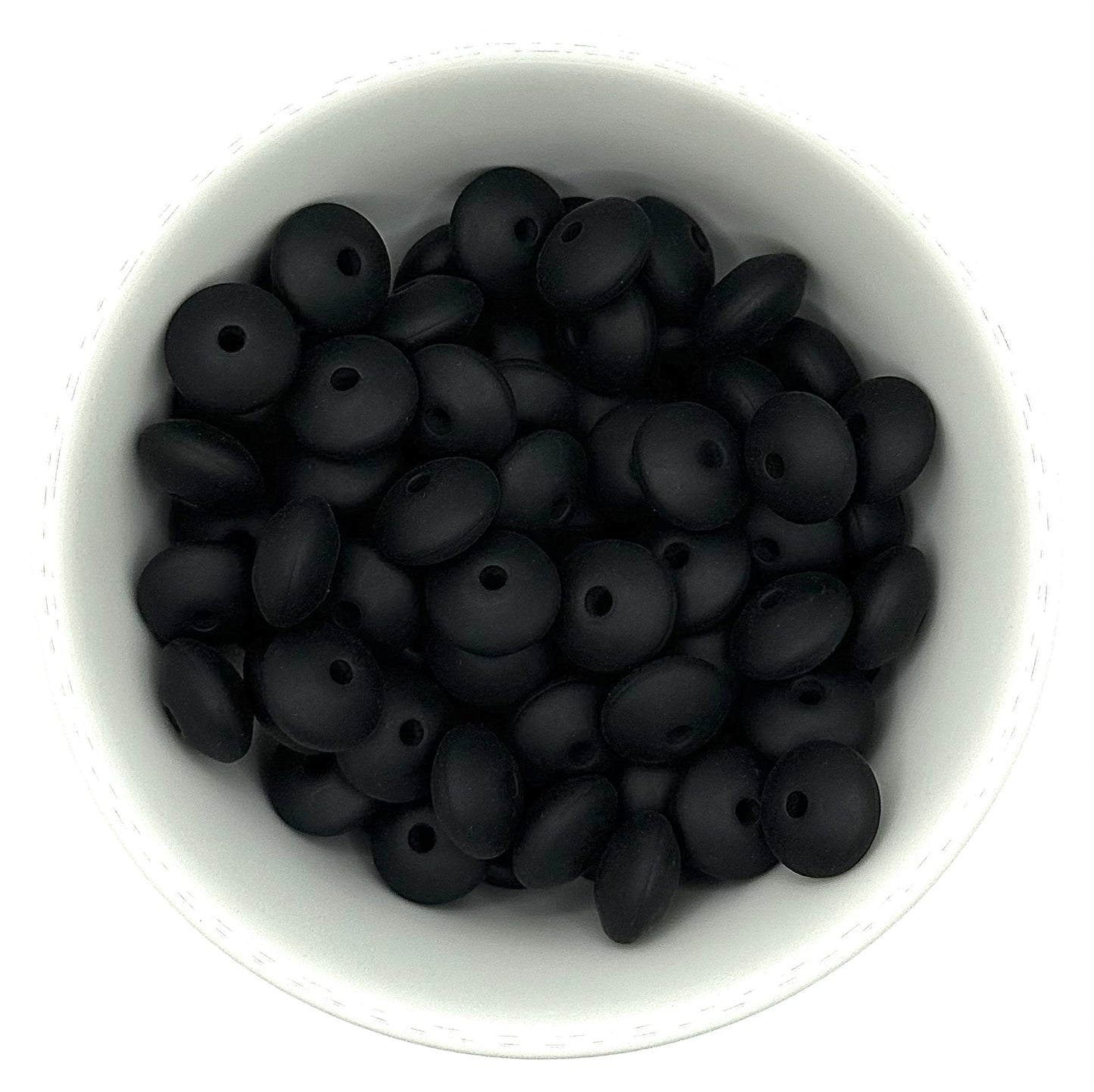 Lentil 12mm Solid Colour | Spacer Beads