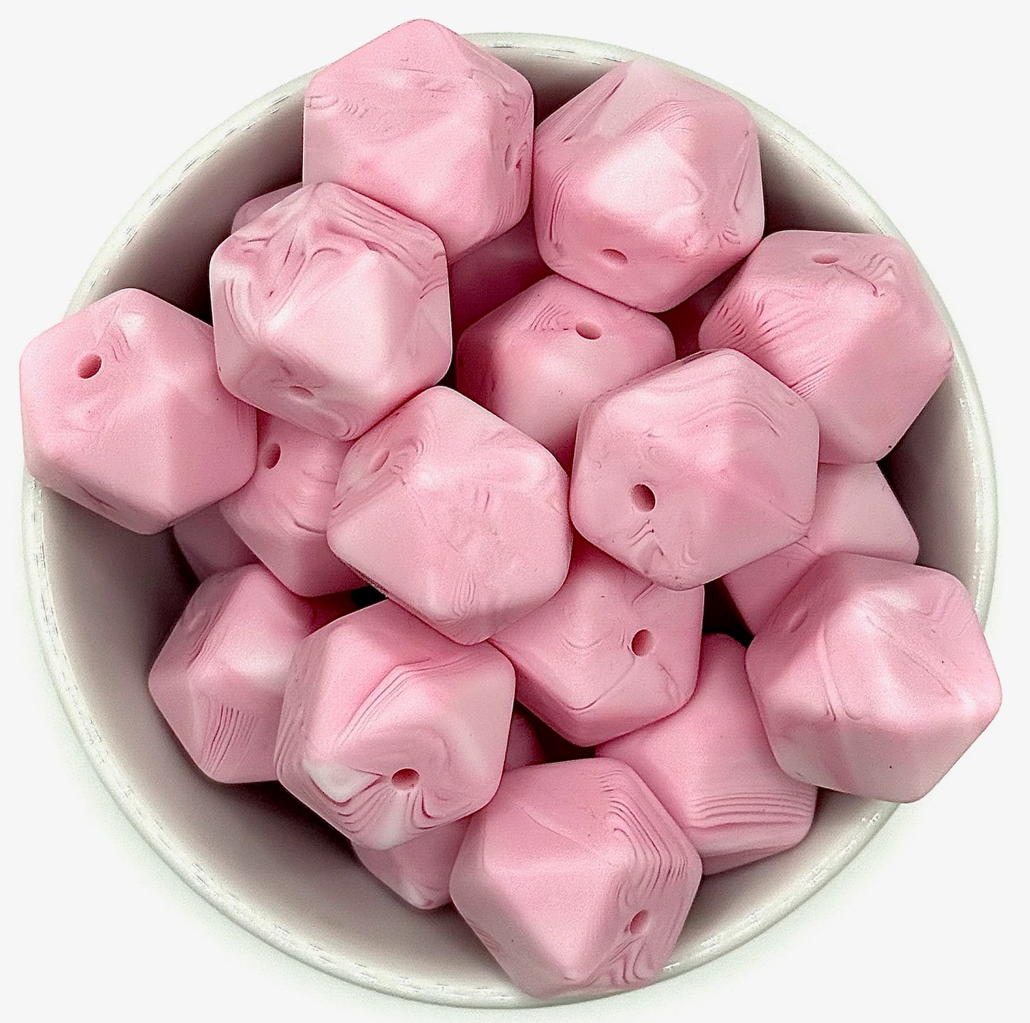 Hexagon 17mm Solid |  Silicone Beads