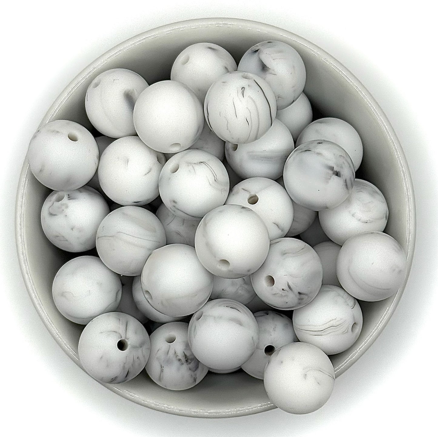 Silicone Solid Colour 15mm Beads | Silicone Beads Round