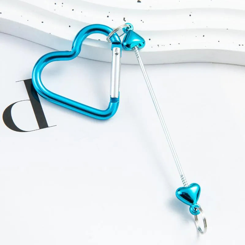 Beadable Heart Carabiner Keychain | Beadables