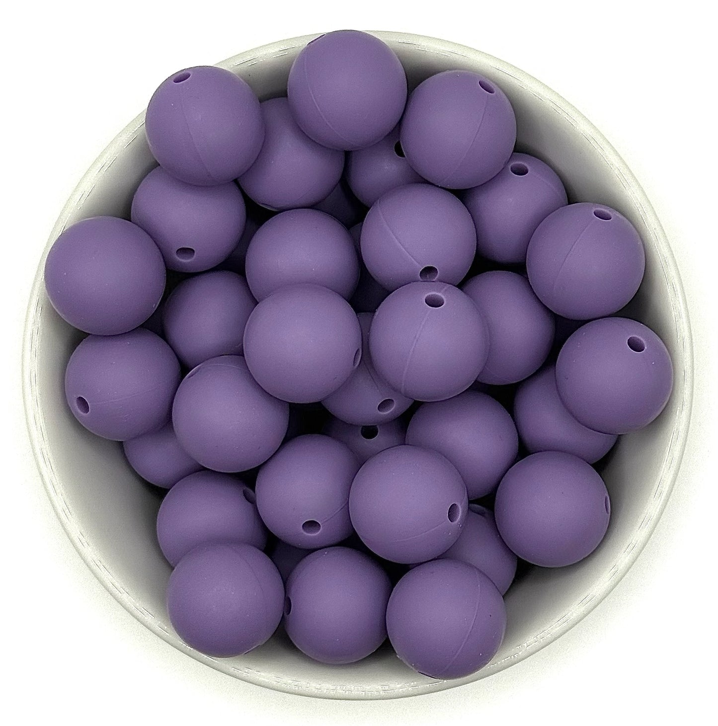 Silicone Solid Colour 15mm Beads | Silicone Beads Round