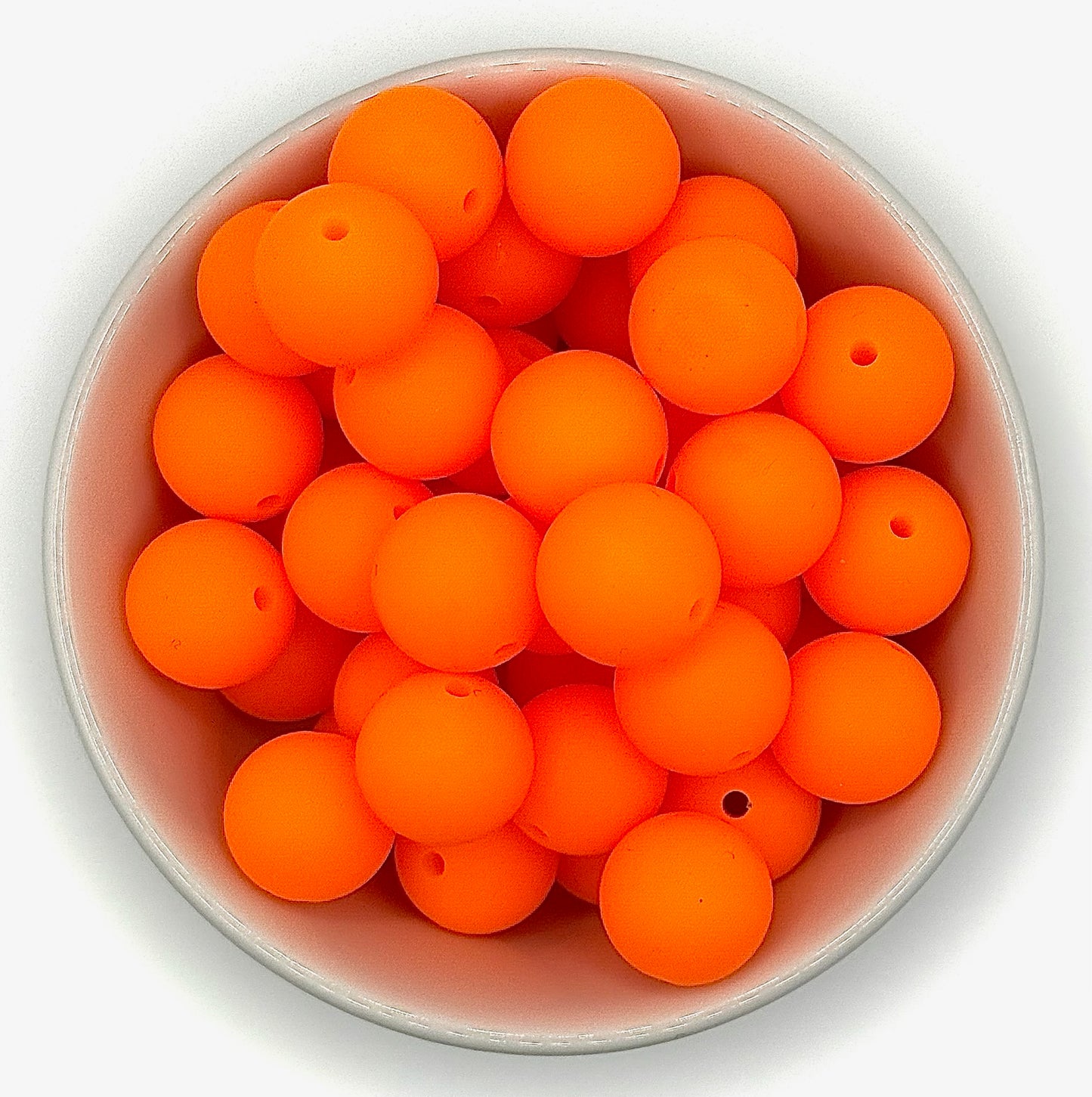 Silicone Solid Colour 15mm Beads | Silicone Beads Round