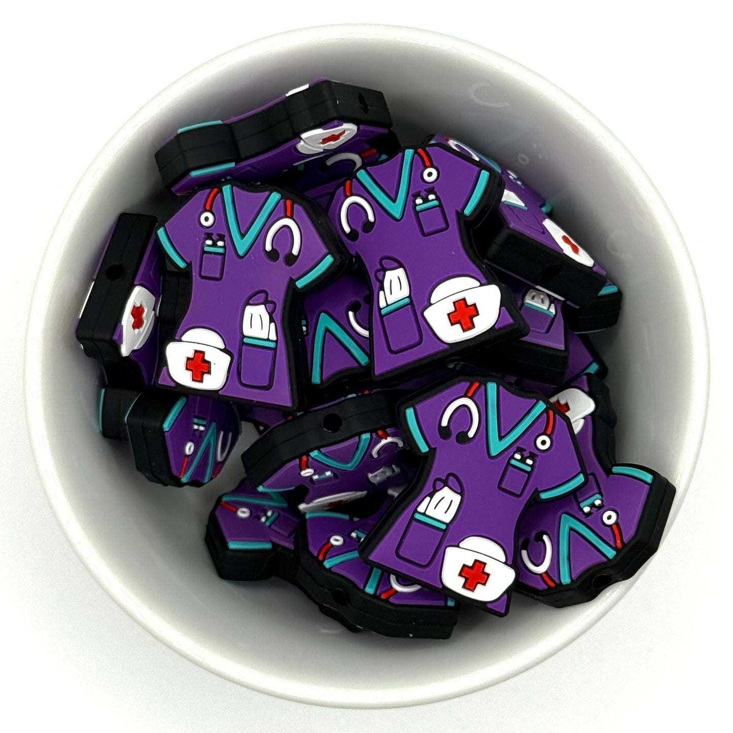 Nurse Scrubs | Silicone Focal Bead