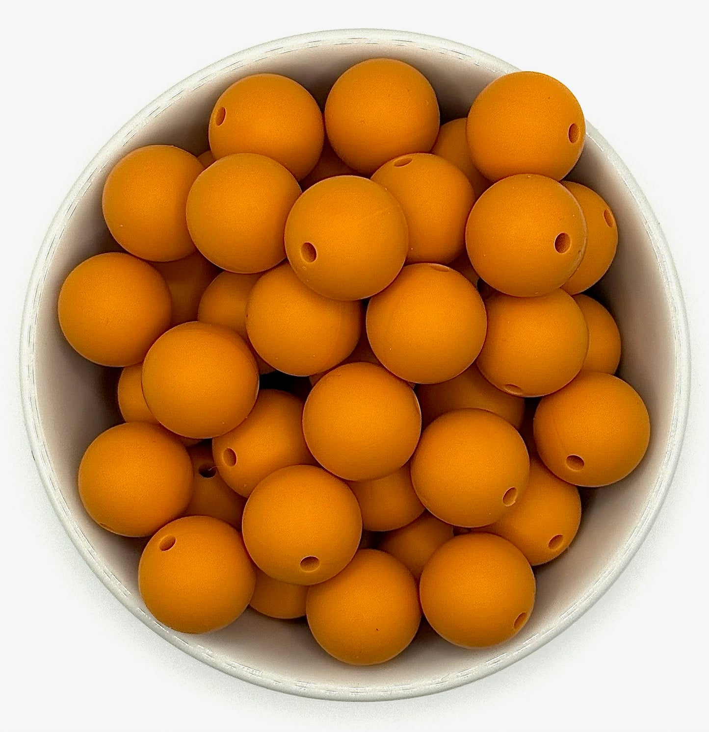 Silicone Solid Colour 15mm Beads | Silicone Beads Round