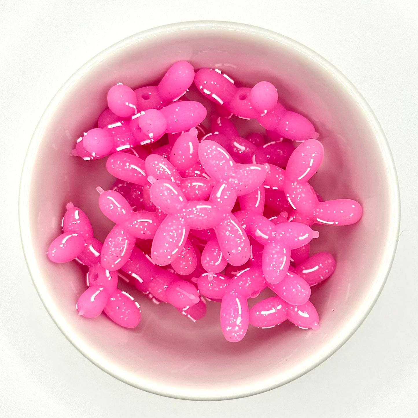 Balloon Dog Glow in the Dark | Silicone Focal Bead