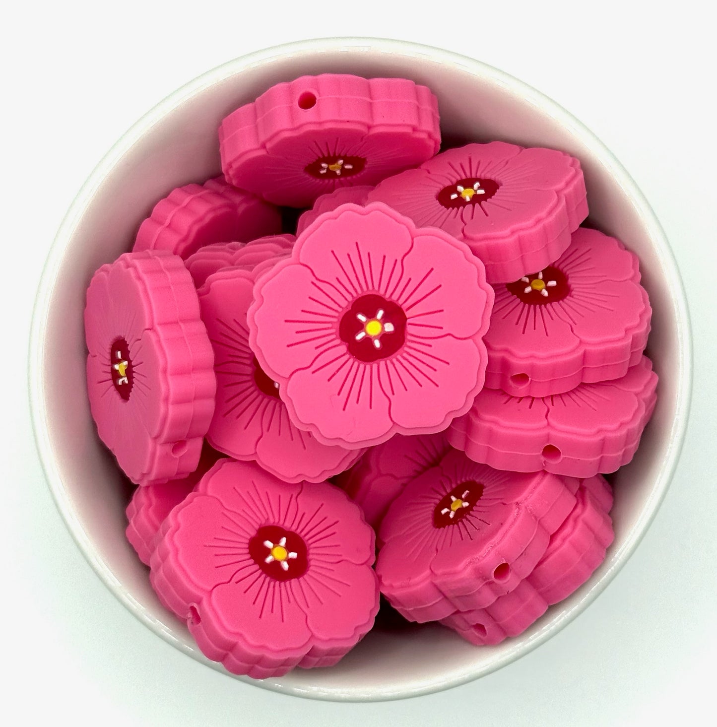 Poppy Flower | Silicone Focal Bead