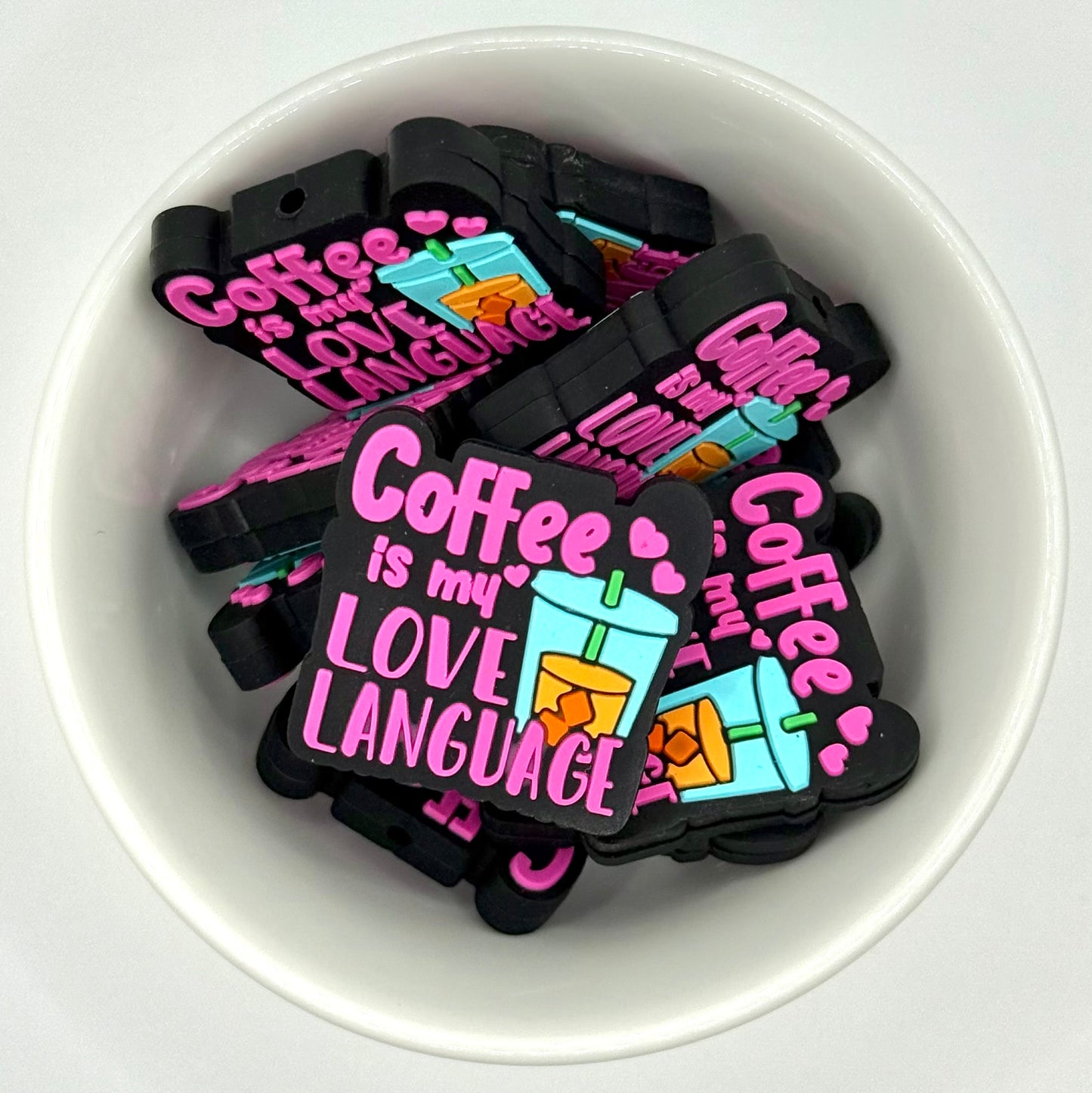 Coffee Is My Love Language | Silicone Focal Bead