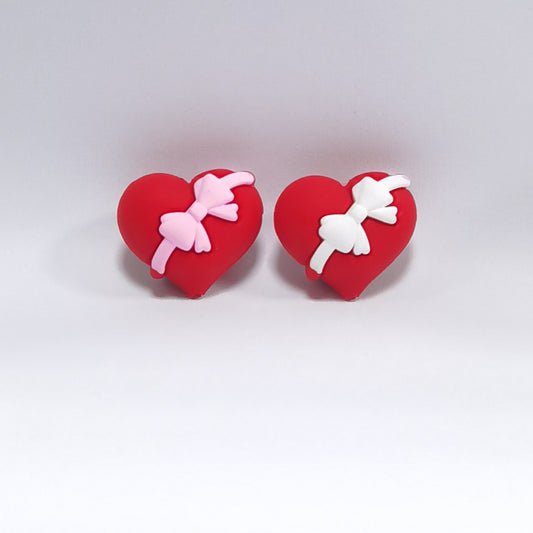 Valentines Puffy 3D Heart | Silicone Focal Beads