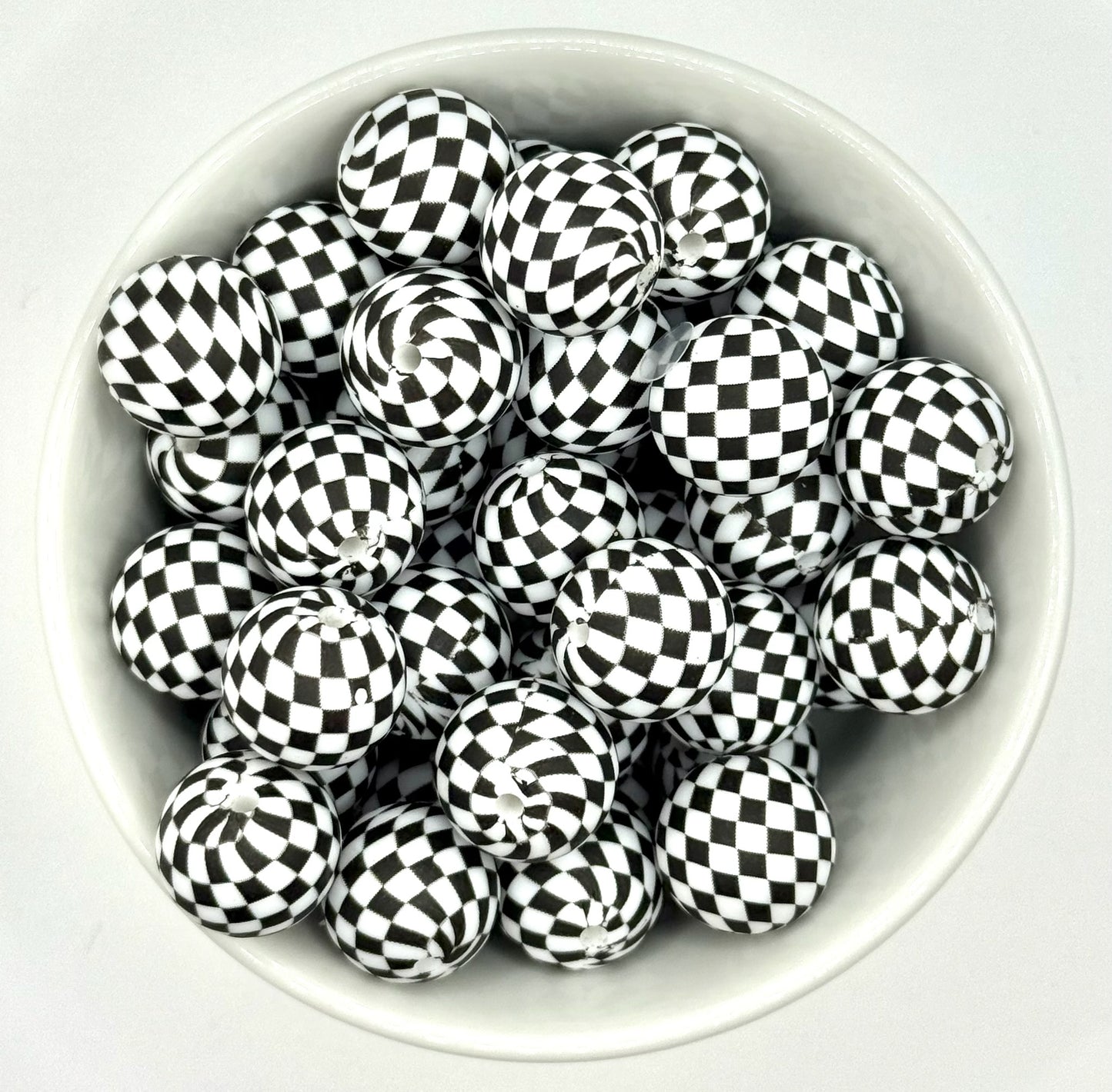 Printed 15mm Silicone Bead | Silicone Printed Beads