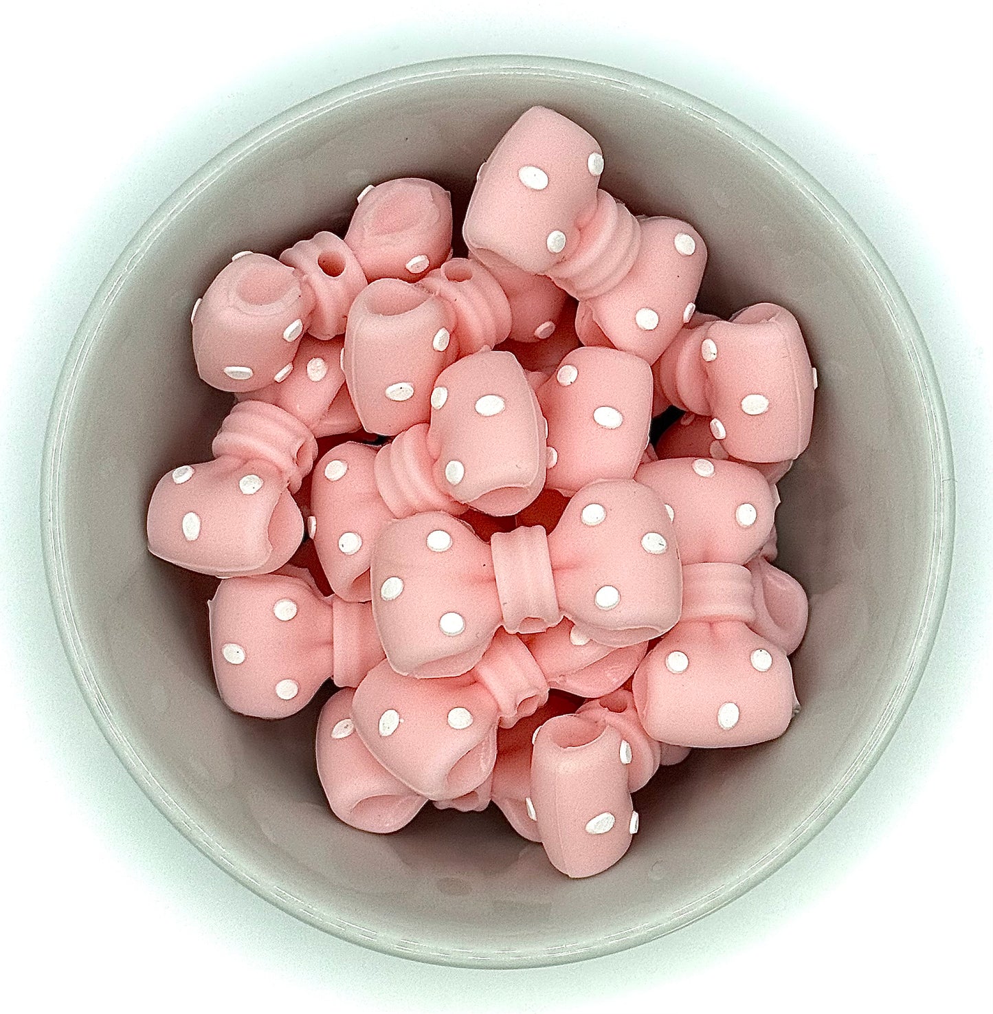 Polka Dot Bow | Silicone Focal Bead