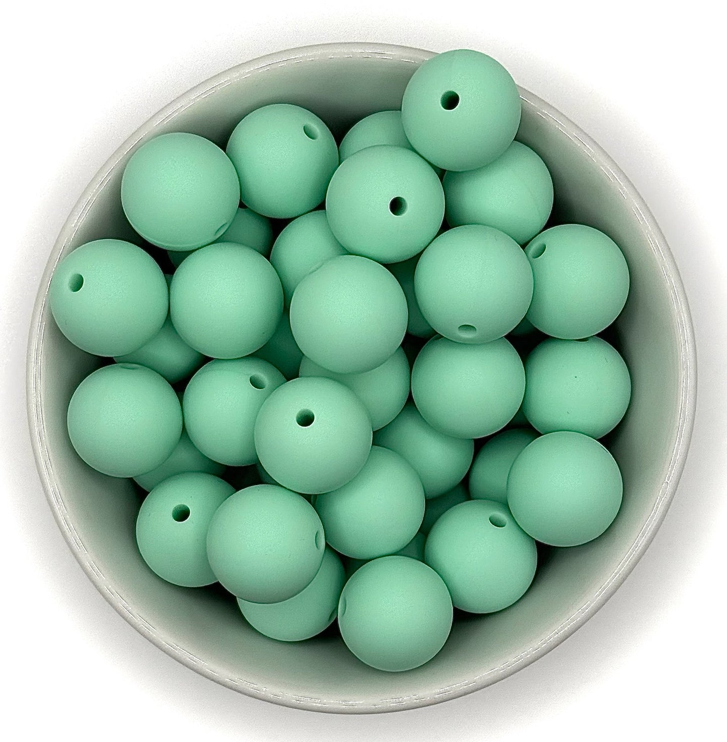 Silicone Solid Colour 15mm Beads | Silicone Beads Round