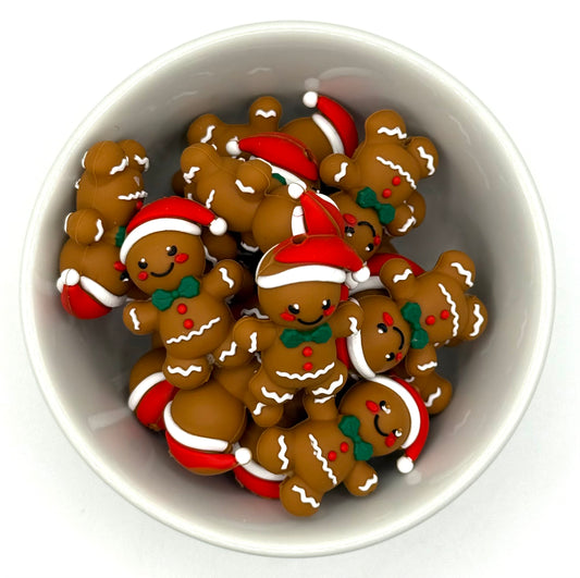Gingerbread Man 3D | Silicone Focal Bead