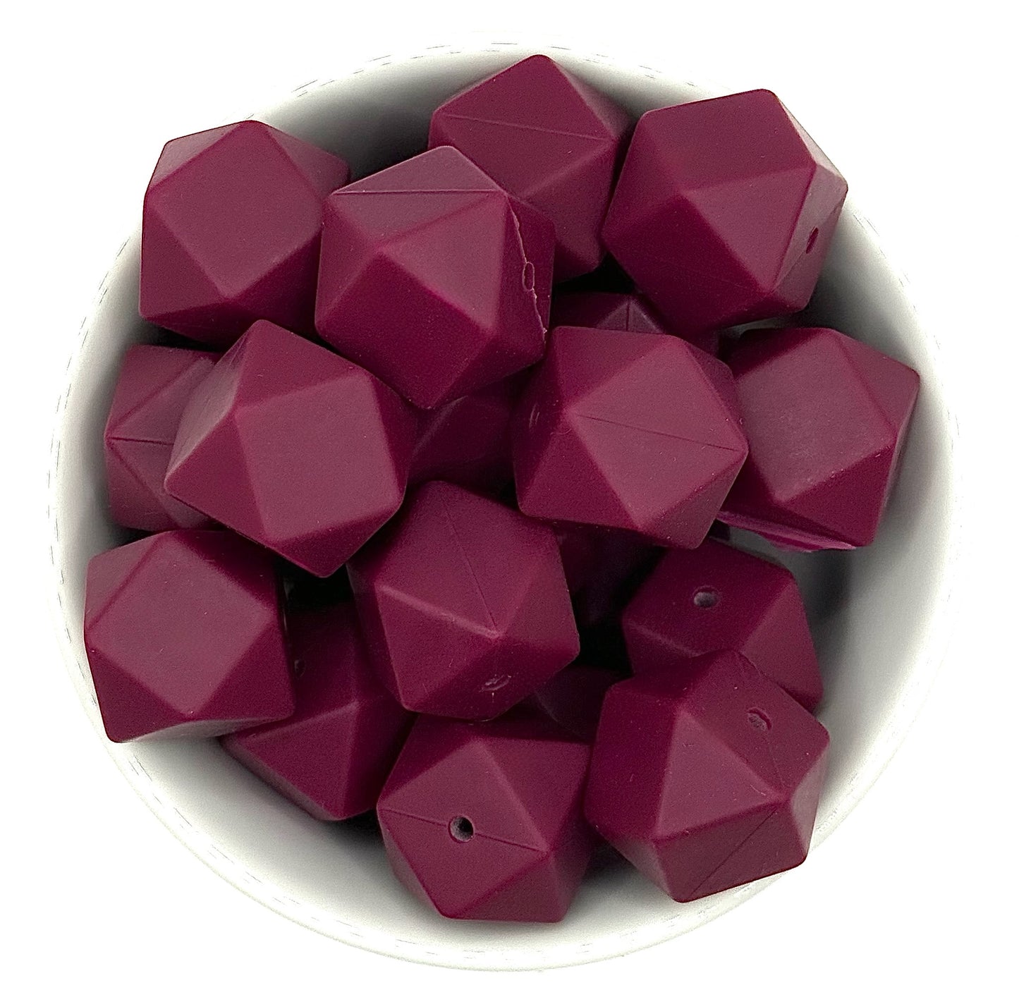 Hexagon 17mm Solid |  Silicone Beads