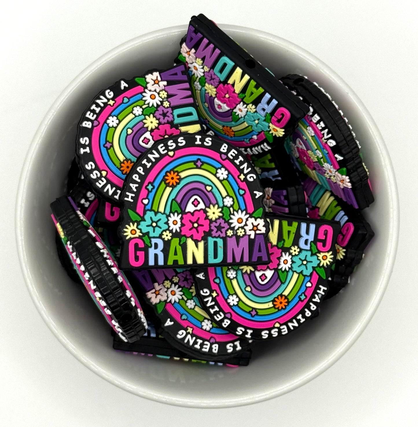Happiness is Being A Grandma 🩷 | Silicone Focal Beads