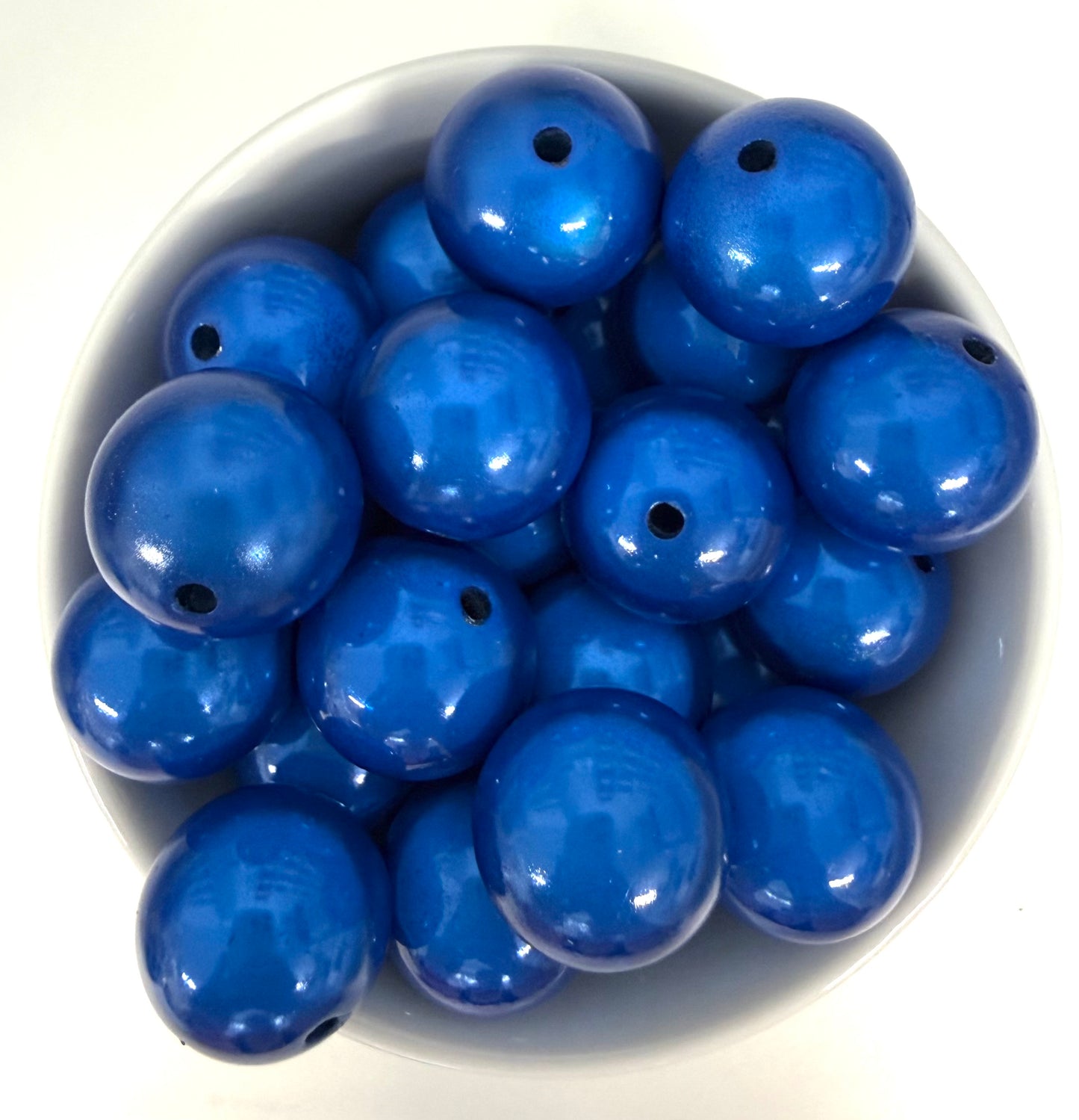 Sapphire Blue Acrylic Beads 20mm | Acrylic Beads