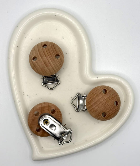 Beechwood Teether Clip | Wood Beads and Accessories