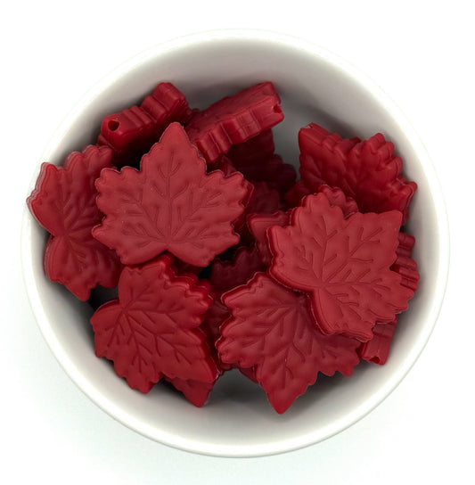 Red Maple Leaf | Silicone Focal Bead