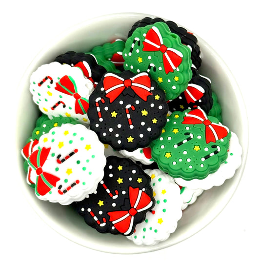 Holiday Wreath - Focal Beads