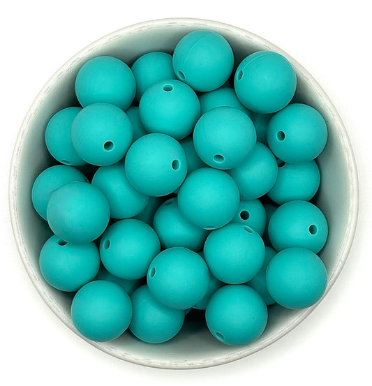 15mm Silicone Round Bead - Solid Color