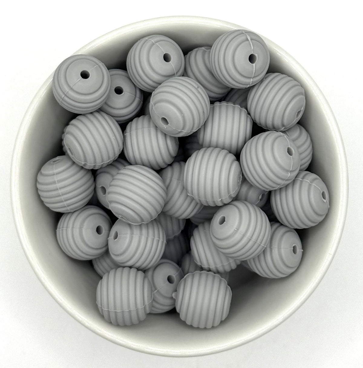 Perle en silicone nid d'abeille 15 mm | Perles en silicone