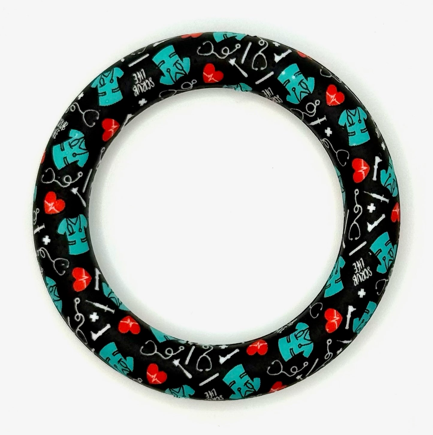65mm Silicone Ring Printed designs