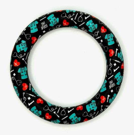 65mm Silicone Ring Printed designs