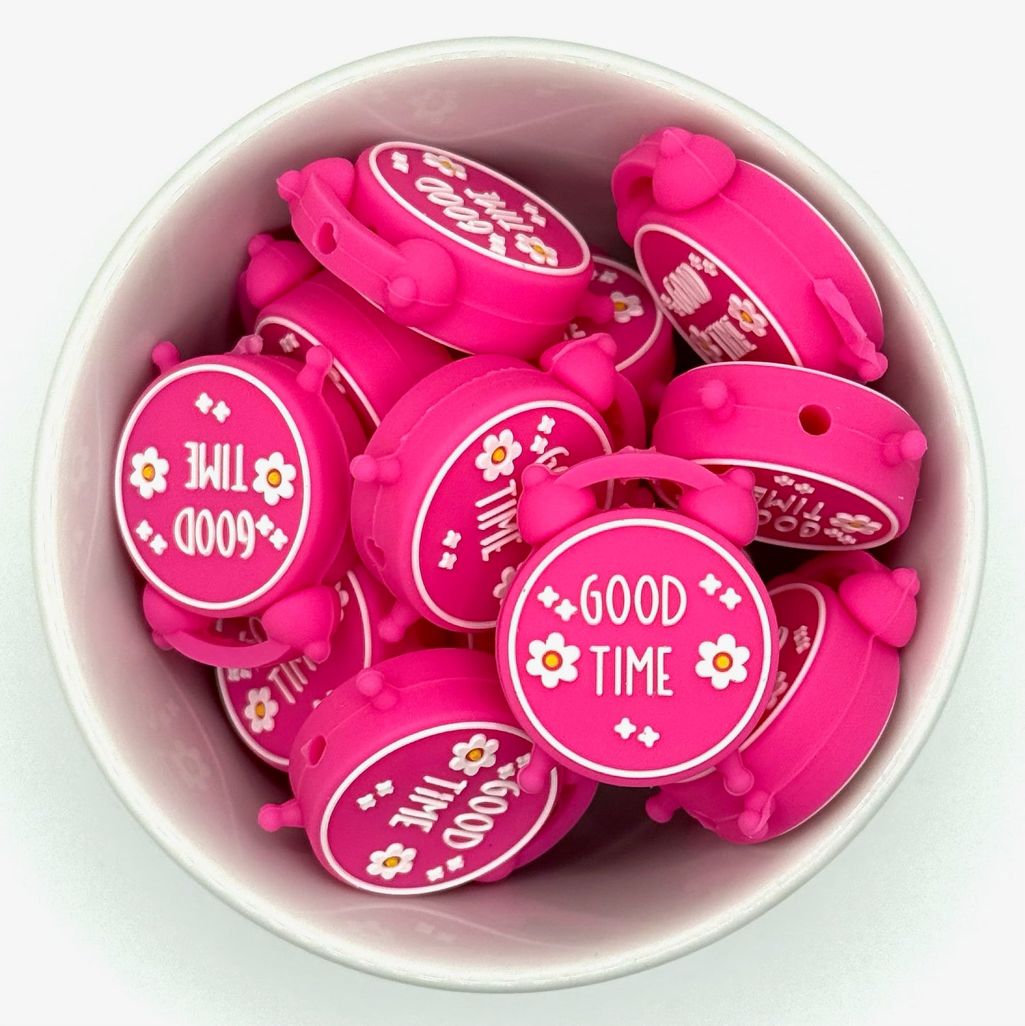 Good Time Clock | Silicone Focal Bead