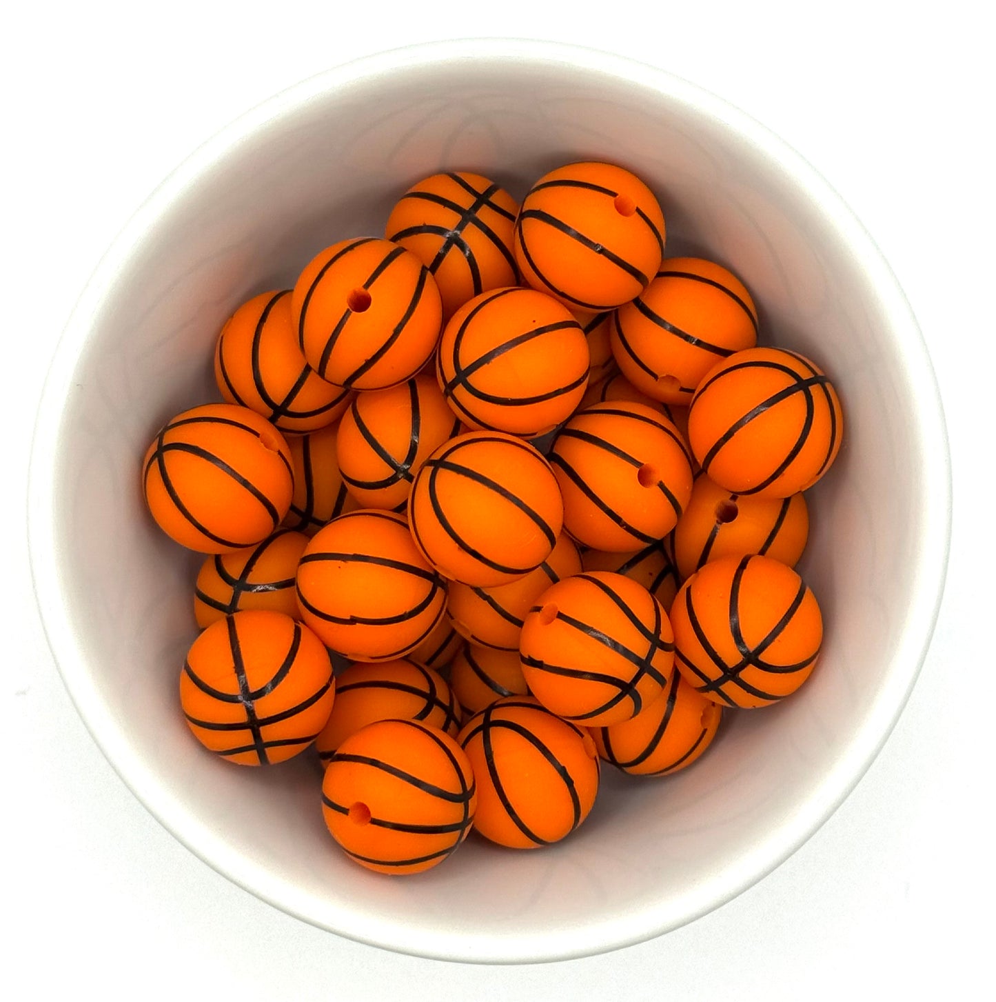 15mm Silicone Round Bead - Sports