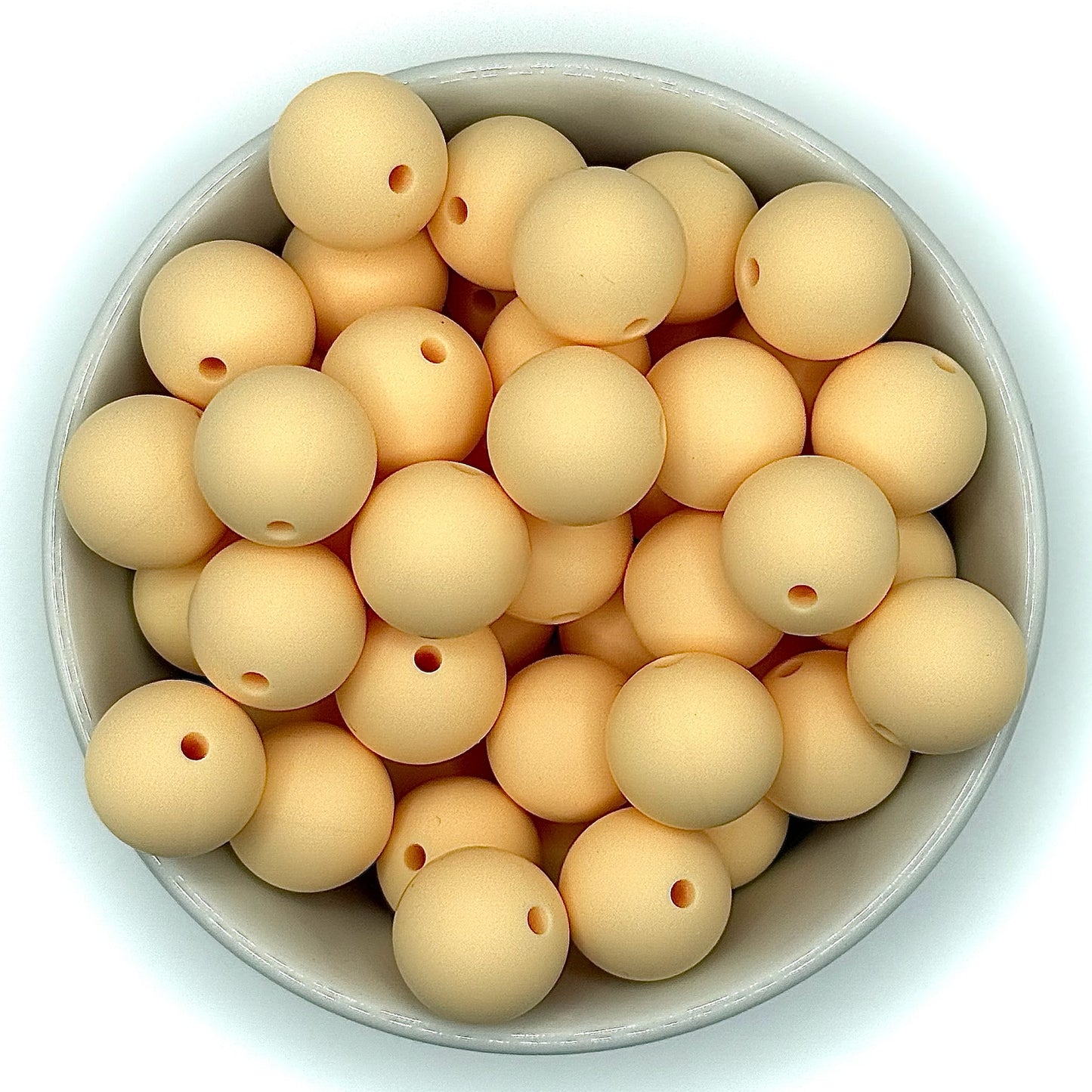 Silicone Solid Colour 15mm Beads | Silicone Beads Round