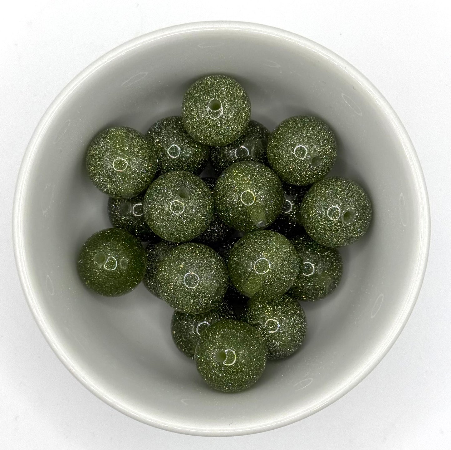 Glitter Acrylic 16mm | Acrylic Beads