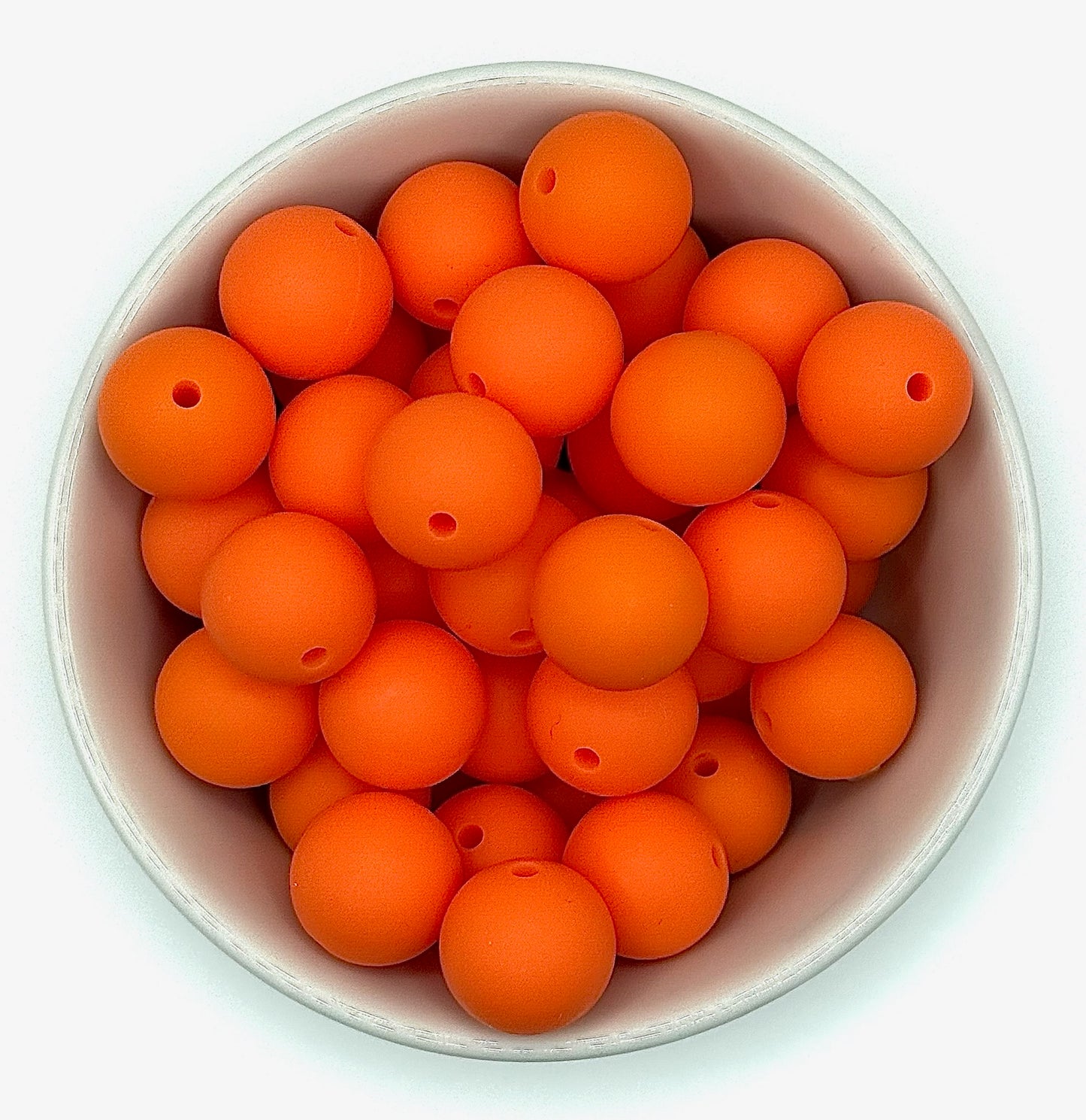 Silicone Solid Colour 15mm Beads | Silicone Beads Round