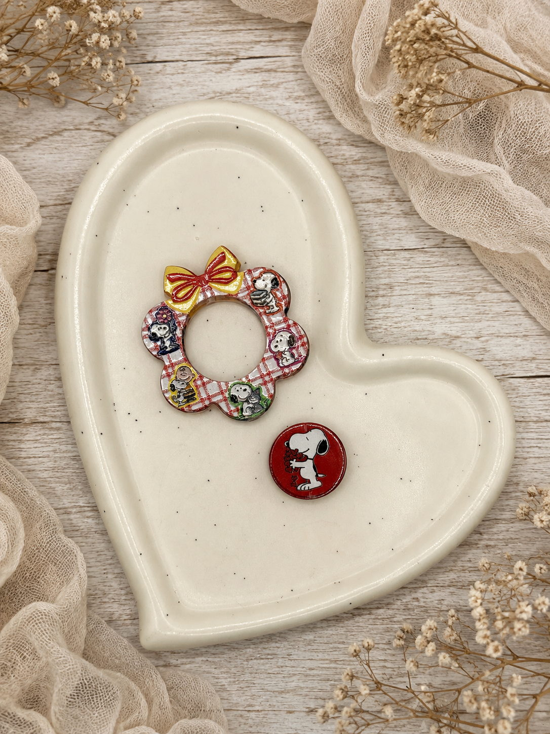 Character Wreath / Focal Spinner set | Acrylic Focal Beads