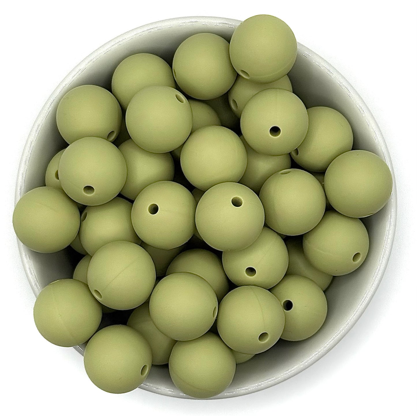 Silicone Solid Colour 15mm Beads | Silicone Beads Round